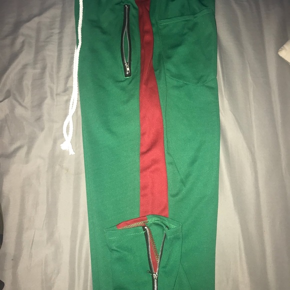 Other - Green and Red Track pants